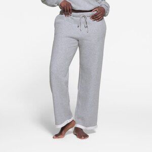 Skims cotton fleece straight leg pants small